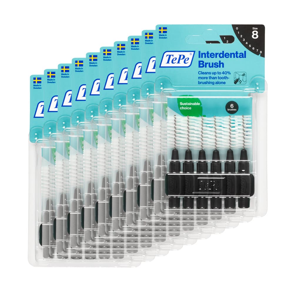 10x TePe Interdentale Ragers Original 1,5 mm Zwart 6 stuks