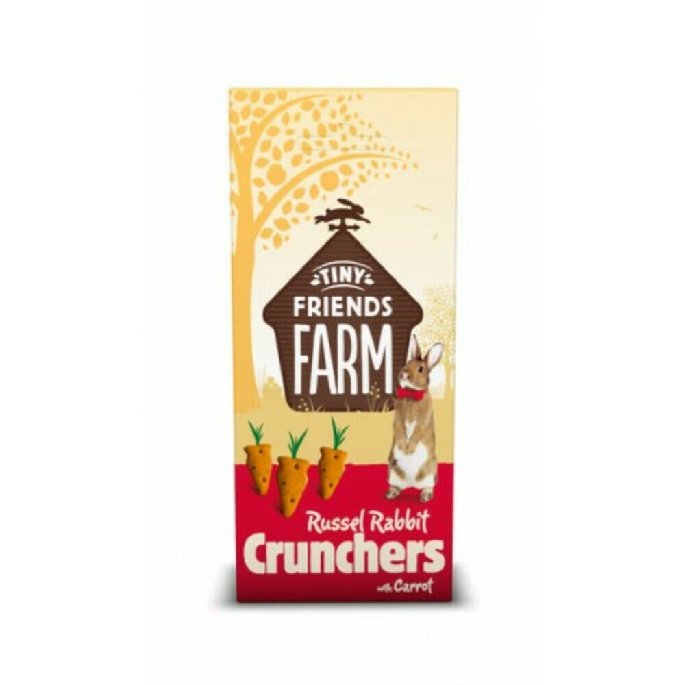 8x Tiny Friends Farm Russel Rabbit Crunchers 120 gr