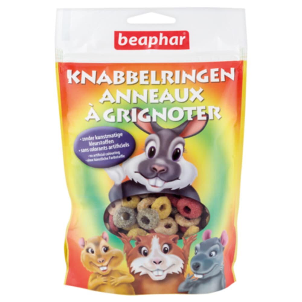 12x Beaphar Knabbelringetjes Konijnensnacks (Knaagdieren) 75 gr