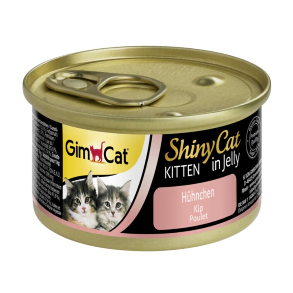 24x GimCat ShinyCat Kitten in Jelly Kip 70 gr