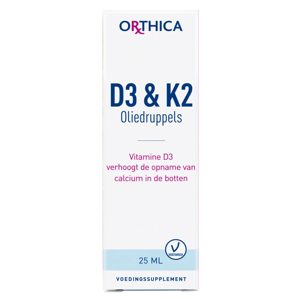 Gratis Verzending: Orthica Oliedruppels D3&K2 25 ml