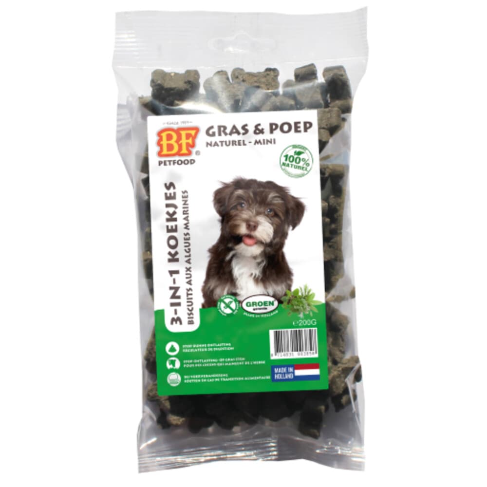 12x BF Petfood 3-in-1 Koekjes Mini Kuiden 200 gr