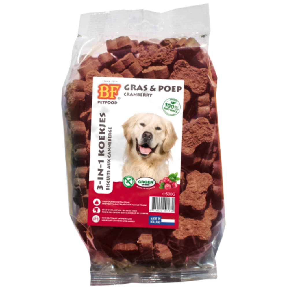 12x BF Petfood 3-in-1 Koekjes Cranberry 500 gr