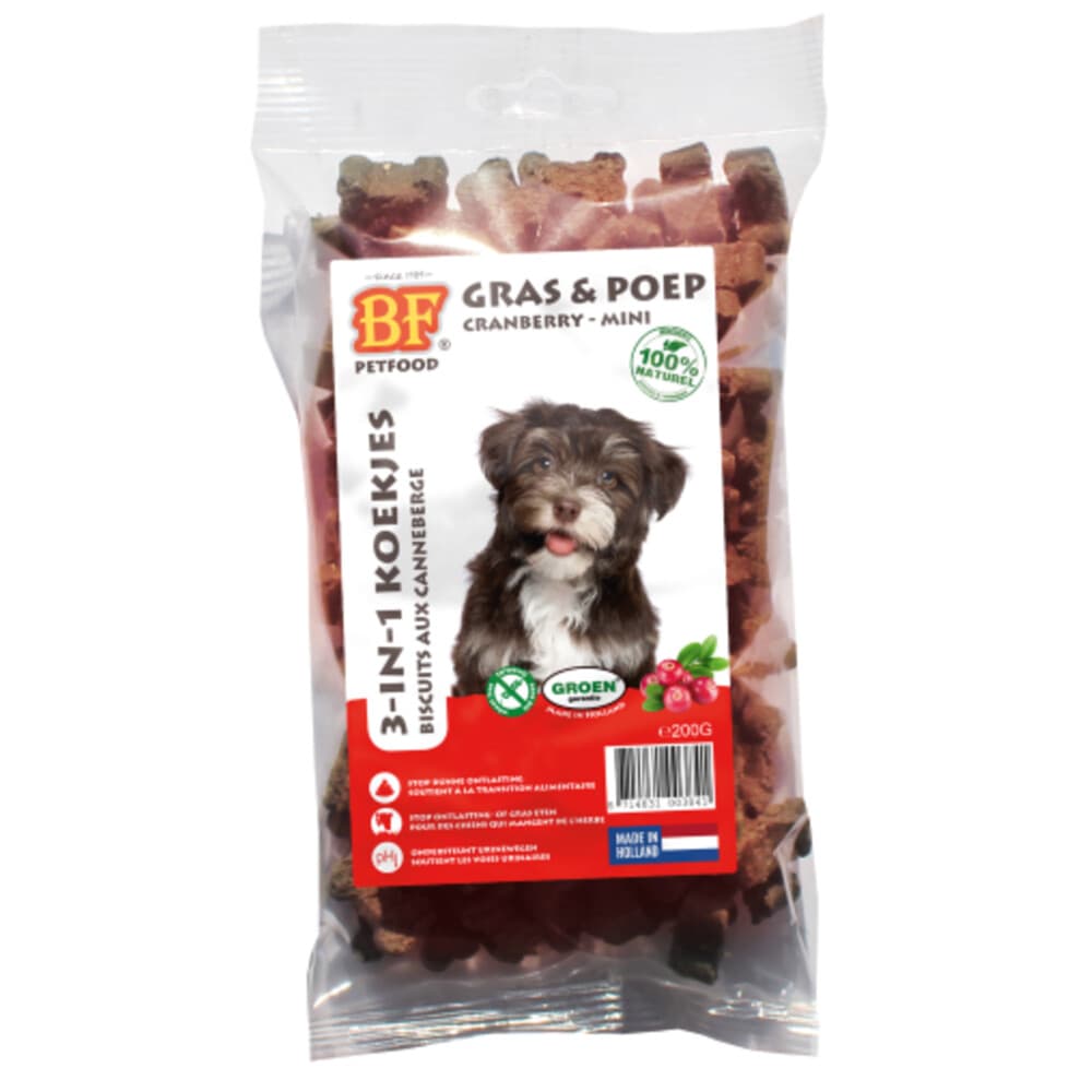 BF Petfood 3-in-1 Koekjes Mini Cranberry 200 gr