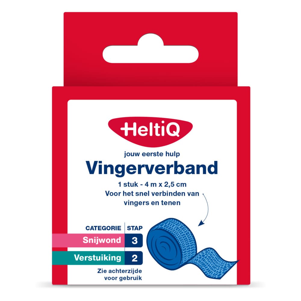 2x HeltiQ Vingerverband 4 m x 2,5 cm