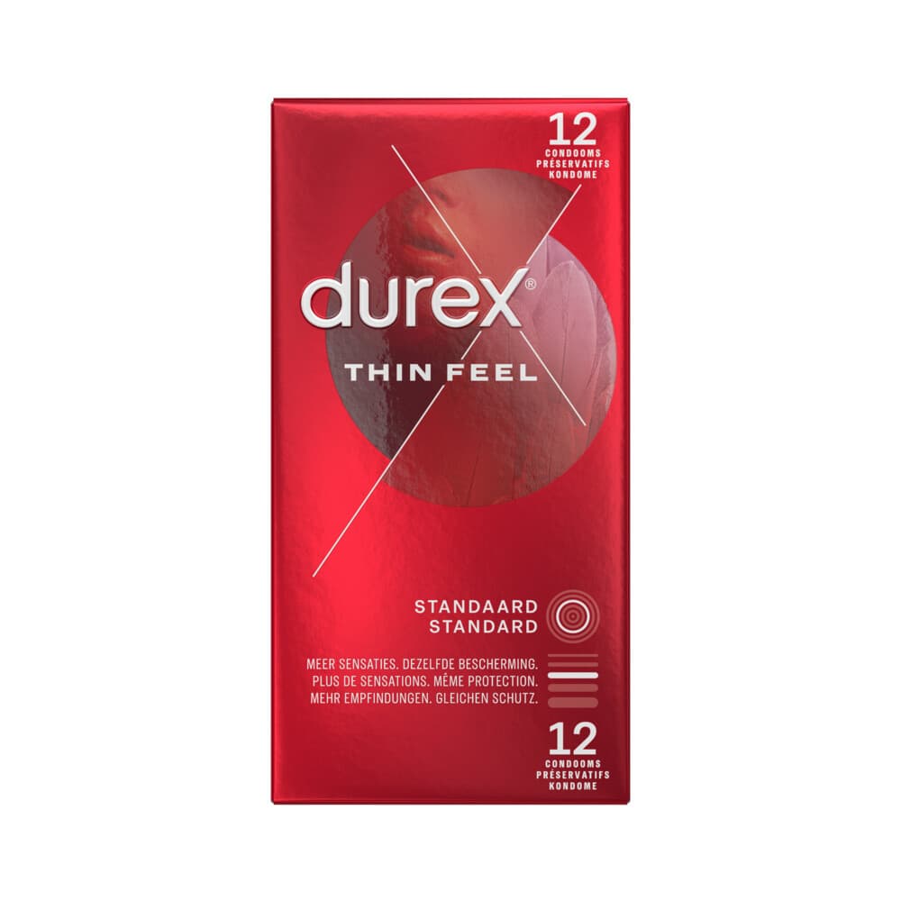 3x Durex Condooms Thin Feel 12 stuks
