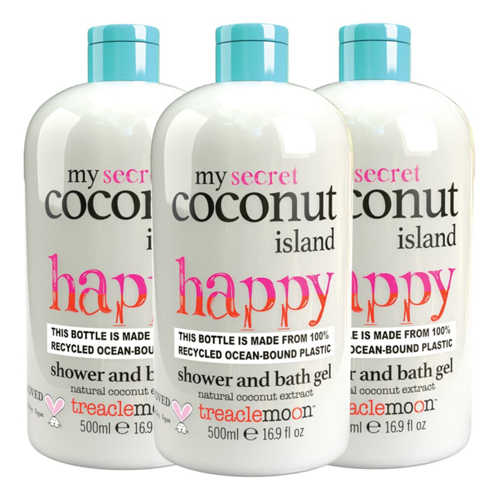 3x Treaclemoon My Coconut Island Bad en Douchegel 500 ml