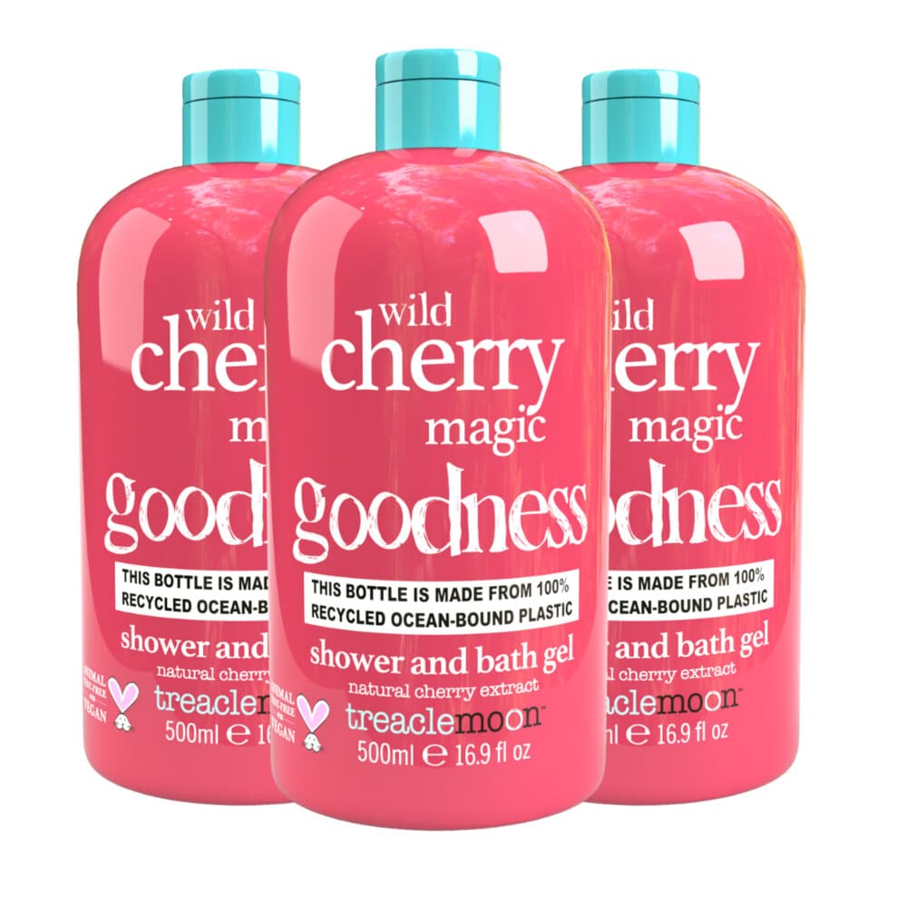 3x Treaclemoon Wild Cherry Magic Bad en Douchegel 500 ml