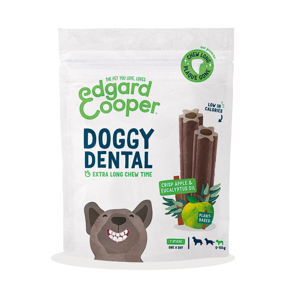Edgard&Cooper Doggy Dental Sticks Small Appel - Eucalyptusolie