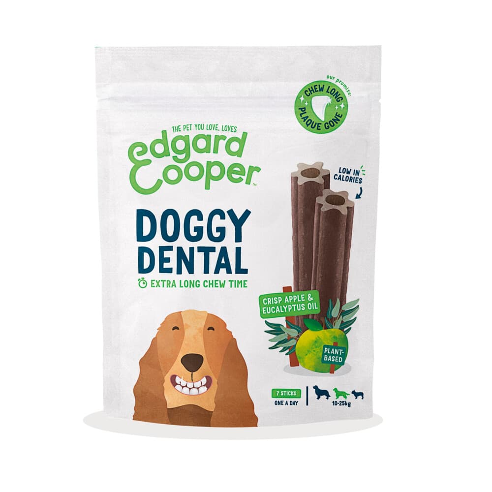 Edgard&Cooper Doggy Dental Sticks Medium Appel - Eucalyptusolie