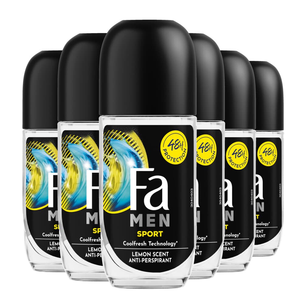 6x Fa Men Deodorant Roller Sport 50 ml
