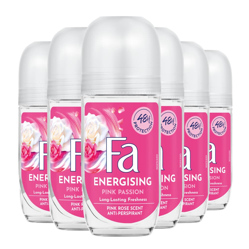 6x Fa Deodorant Roller Pink Passion 50 ml