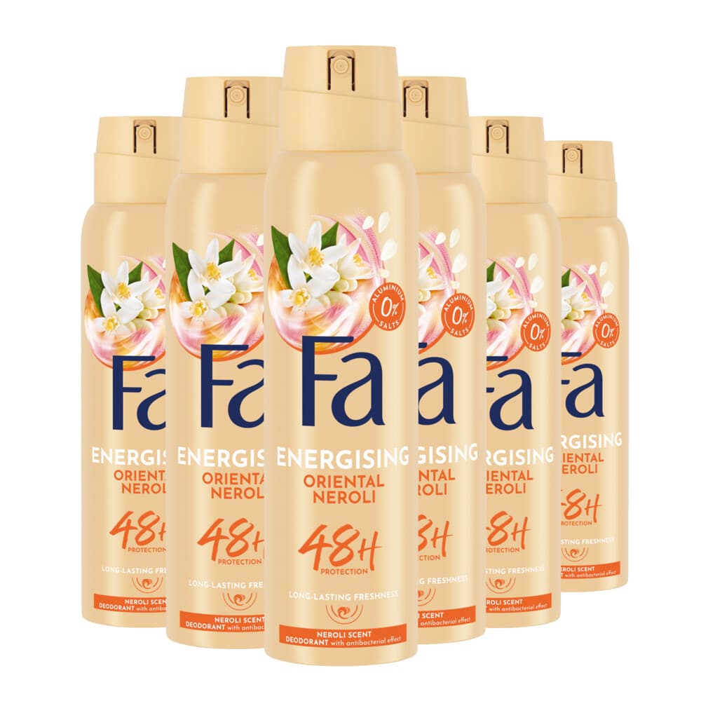 6x Fa Deodorant Spray Oriental Neroli 150 ml