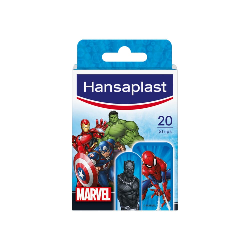2e halve prijs: Hansaplast Kinderpleisters Marvel 20 stuks