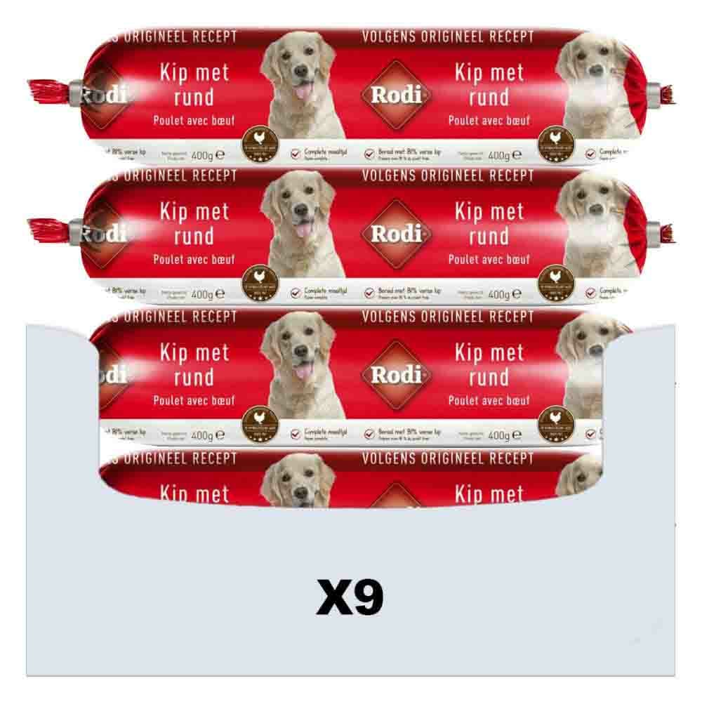 9x Rodi Worst Kip - Rund 400 gr