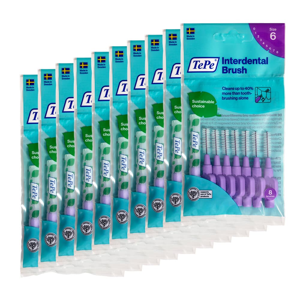 10x TePe Interdentale Ragers Original 1,1 mm Paars 8 stuks
