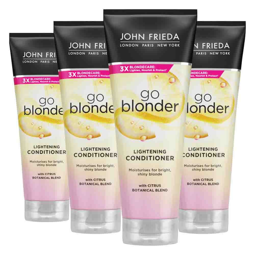 4x John Frieda Sheer Blonde Go Blonder Conditioner 250 ml