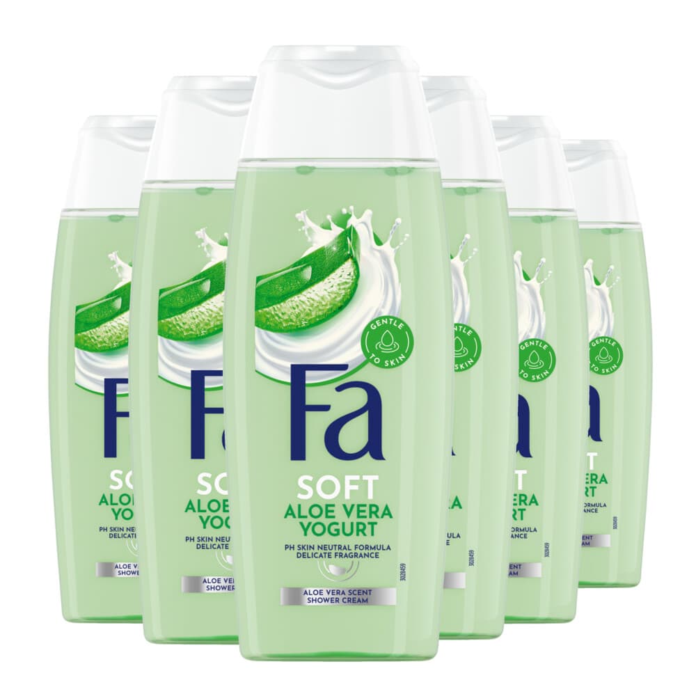 6x Fa Douchegel Yoghurt Aloe Vera 250 ml