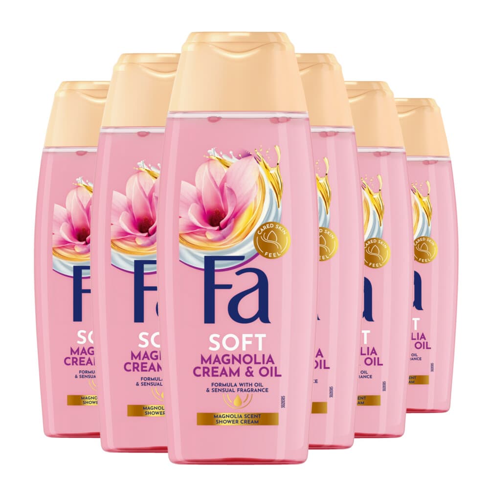 6x Fa Douchecrème Magnolia Cream&Oil 250 ml