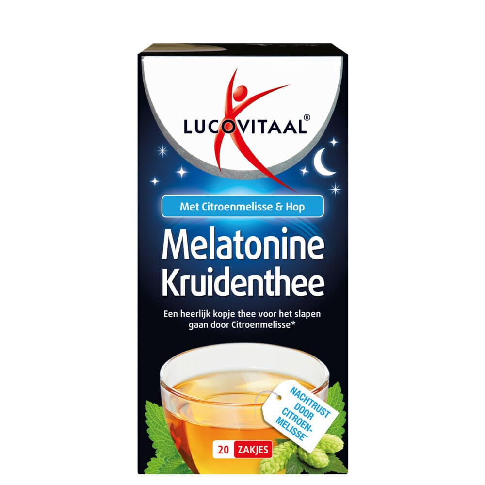 Gratis Verzending: 6x Lucovitaal Thee Melatonine 20 stuks