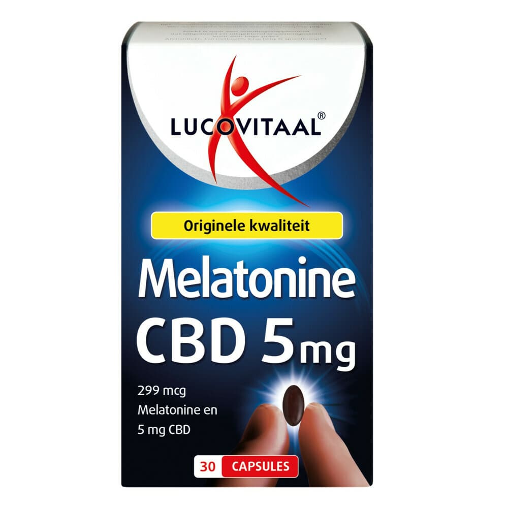 Gratis Verzending: 3x Lucovitaal Melatonine CBD 5mg 30 tabletten