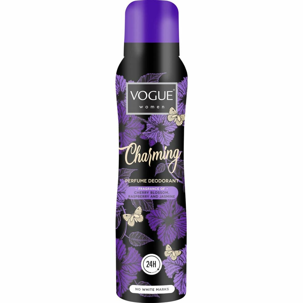 3x Vogue Charming Parfum Deodorant 150 ml