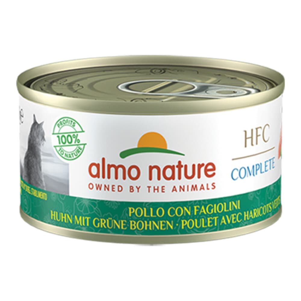 Almo Nature HFC Complete Graanvrij Kattenvoer Nat Kip&Groene Bonen 70 gr