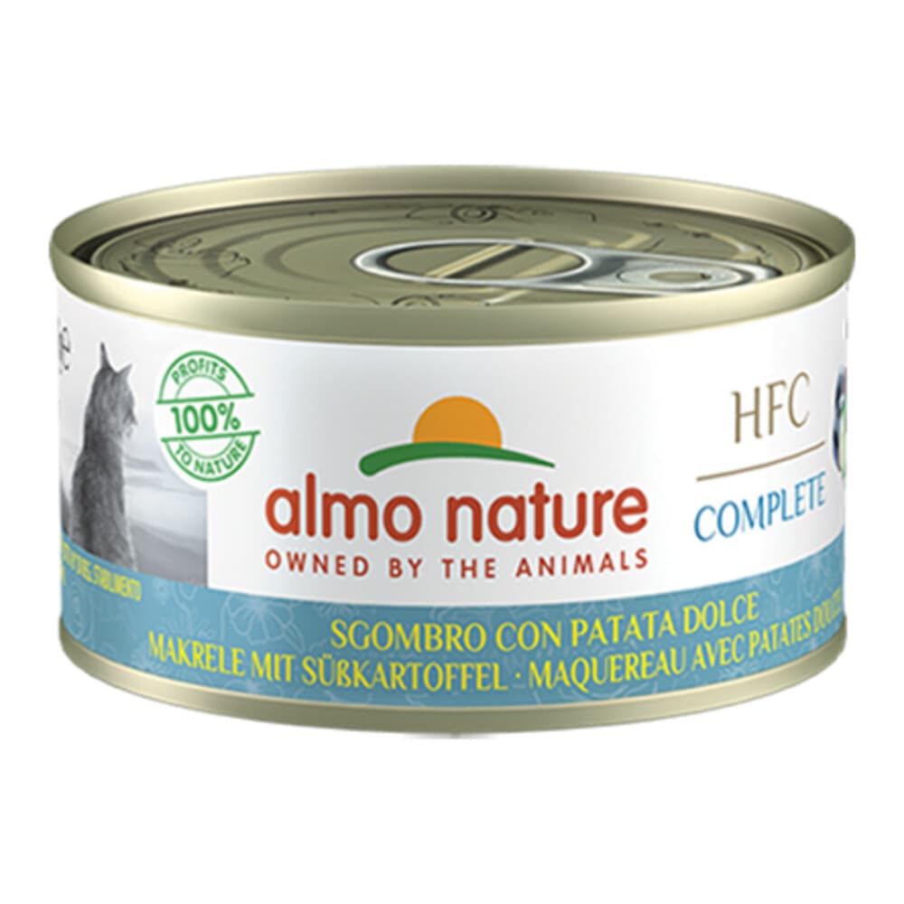 Almo Nature HFC Complete Graanvrij Kattenvoer Nat Makreel&Zoete Aardappel 70 gr