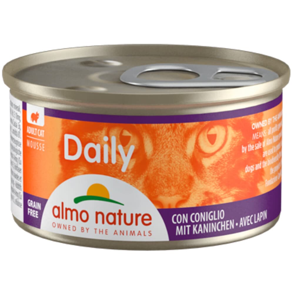 Almo Nature Daily Menu Mousse Kattenvoer Nat Konijn 85 gr