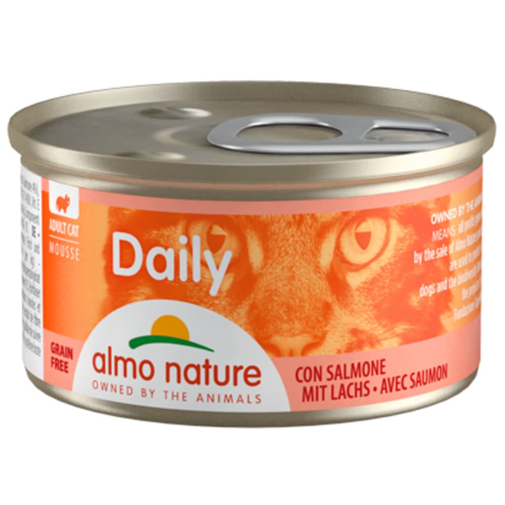 Almo Nature Daily Menu Mousse Kattenvoer Nat Zalm 85 gr