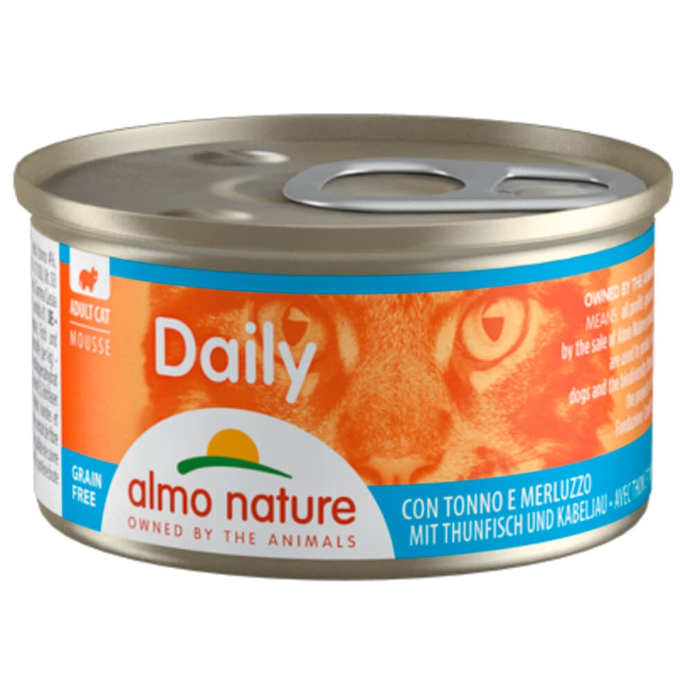 Almo Nature Daily Menu Mousse Kattenvoer Nat Tonijn&Witvis 85 gr