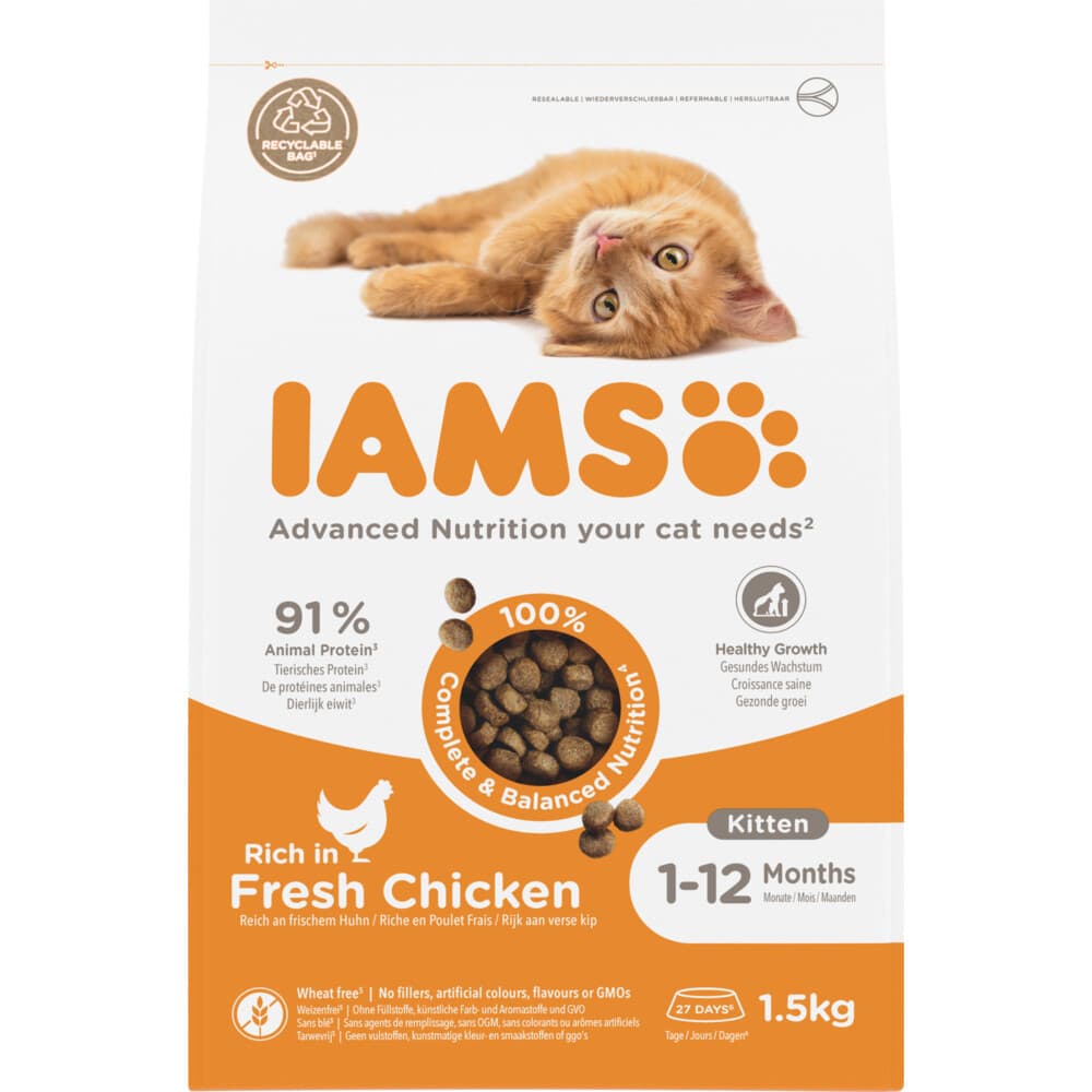 IAMS Kat Kitten/Junior Kip 1,5 kg