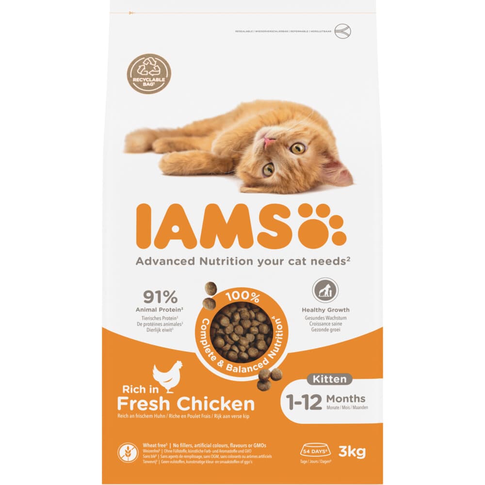 IAMS Kat Kitten/Junior Kip 3 kg