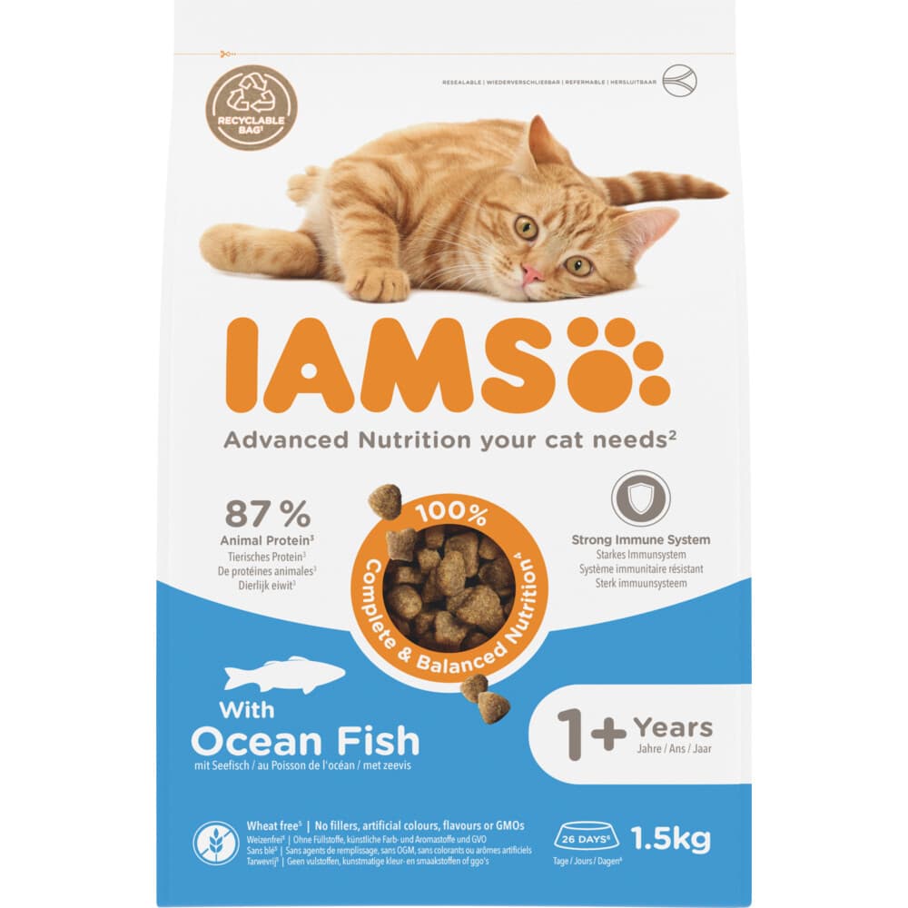 IAMS Kat Adult Oceaanvis 1,5 kg