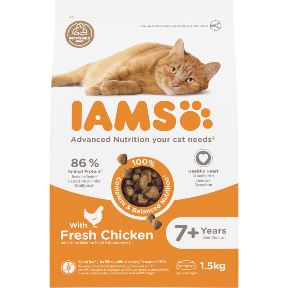 IAMS Kat Senior Kip 1,5 kg