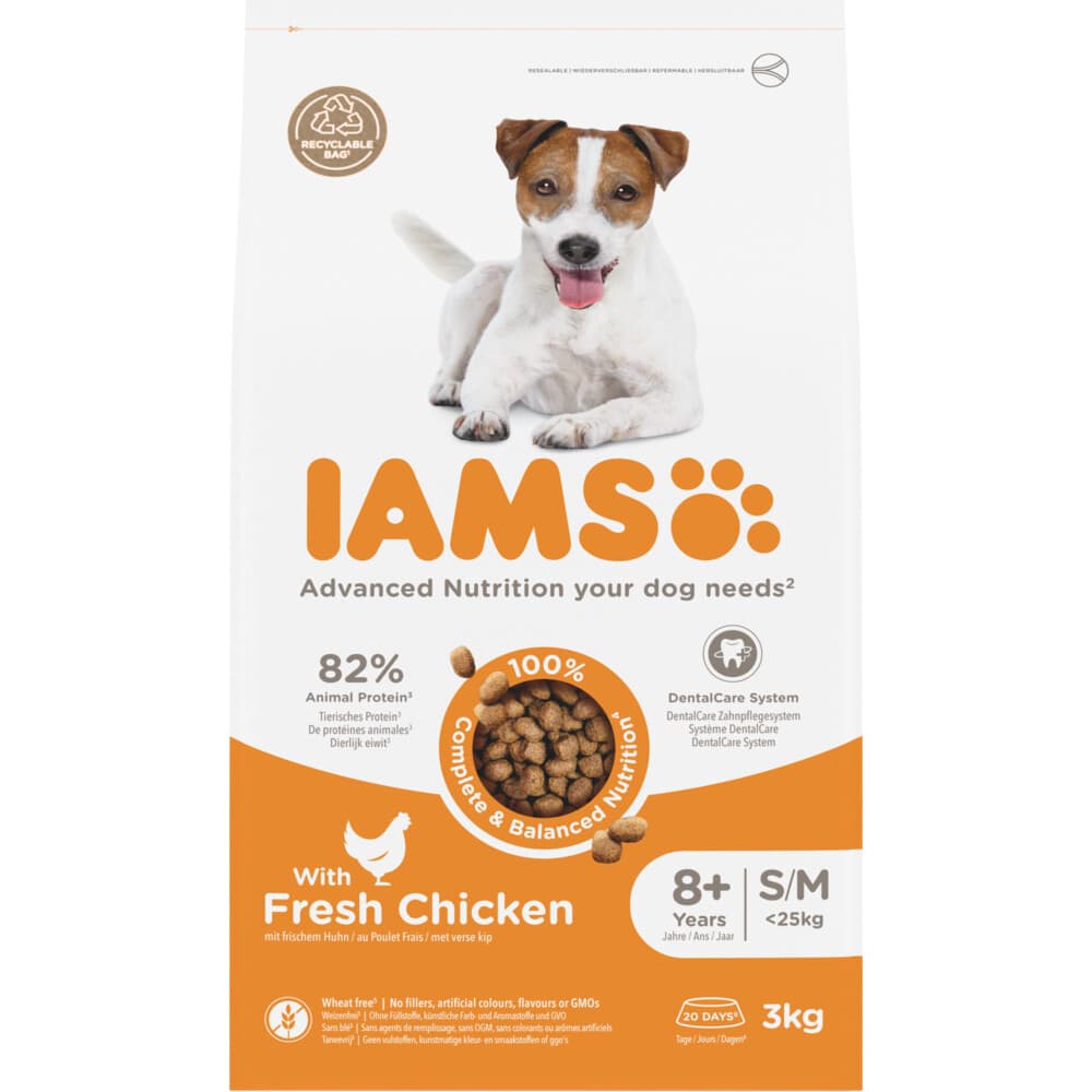 IAMS Dog Senior Small - Medium Kip 3 kg
