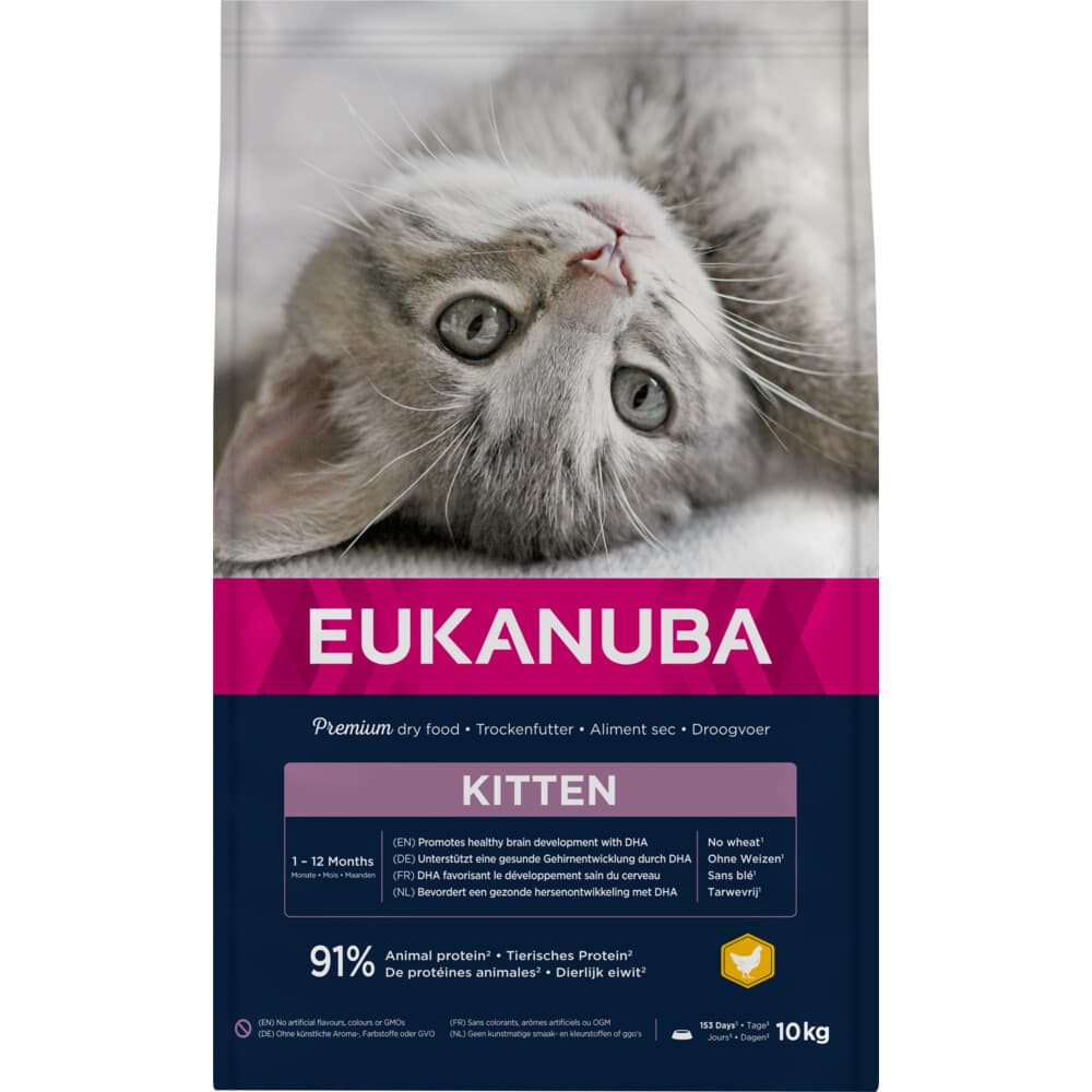 Eukanuba Junior Kitten Kattenvoer Kip - Lever 10 kg