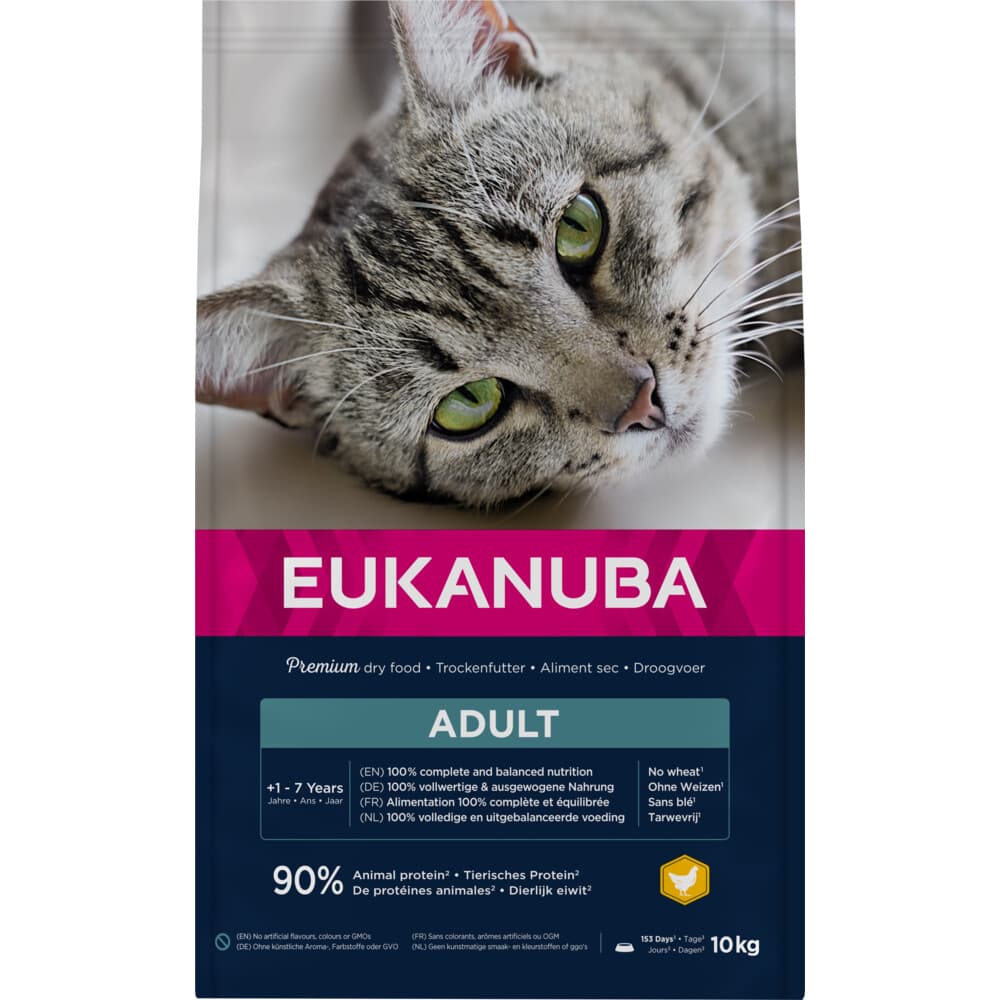 Eukanuba Adult Top Condition 1+ Kattenvoer Kip - Lever 10 kg