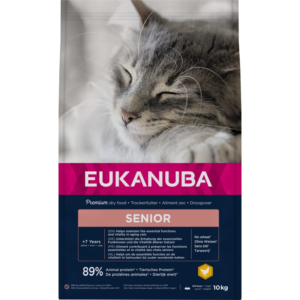 Eukanuba Senior Top Condition 7+ Kattenvoer Kip - Lever 10 kg