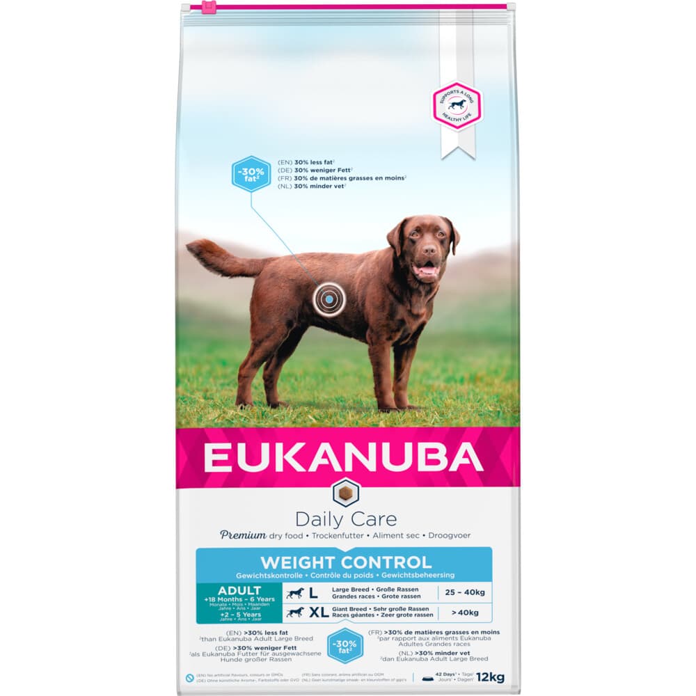 Eukanuba Daily Care Weight Control Large Hondenvoer Kip 12 kg