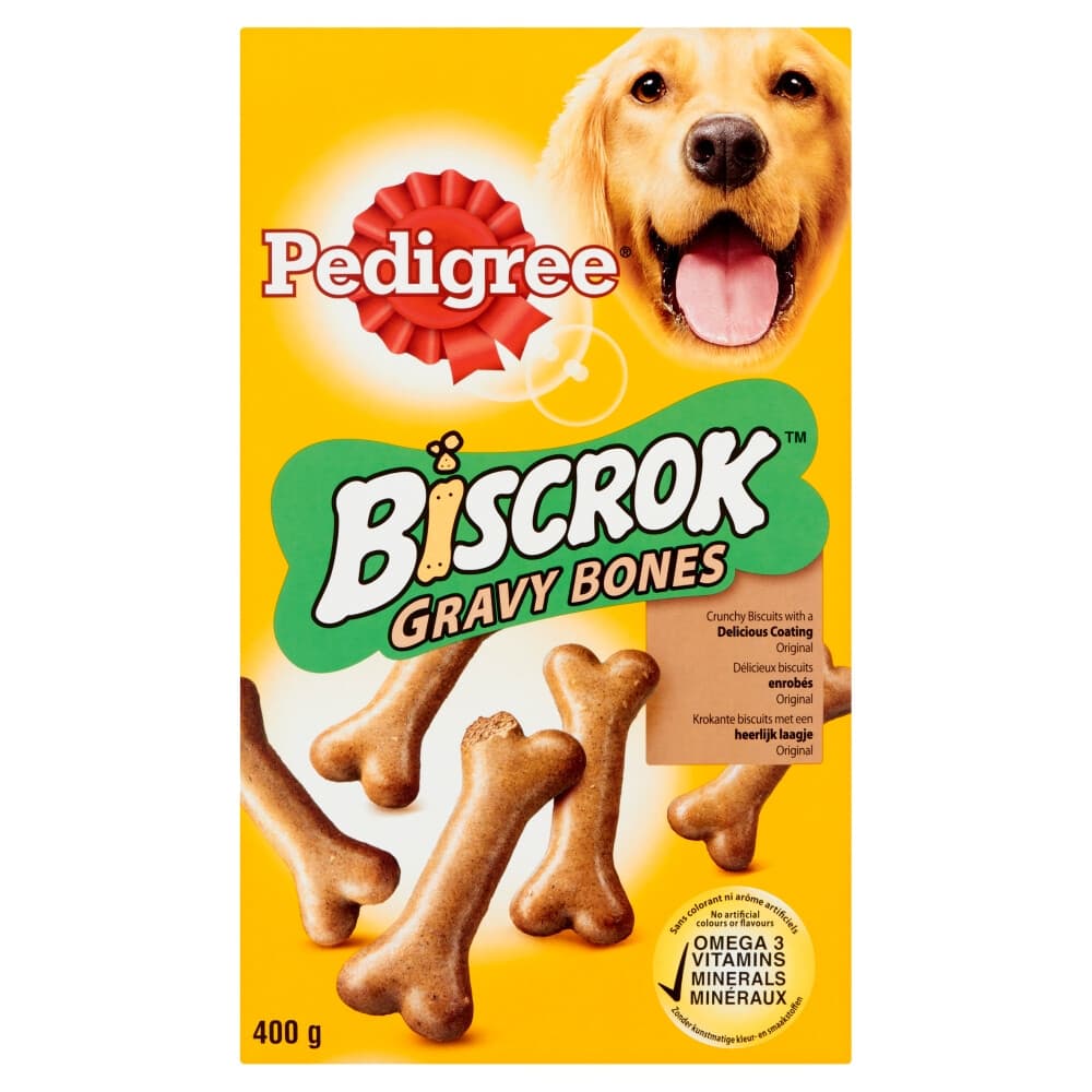Pedigree Biscrok Gravy Bones Hondensnack 400 gr