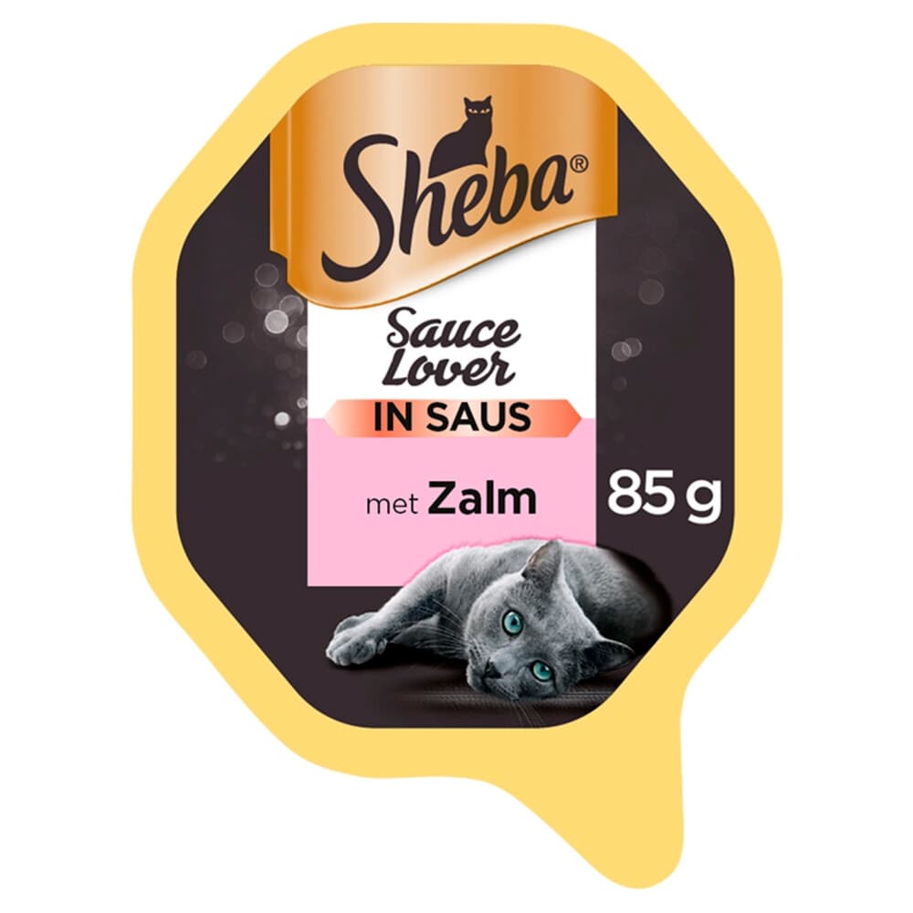 Sheba Kattenvoer Natvoer Sauce Lovers Zalm 85 gr