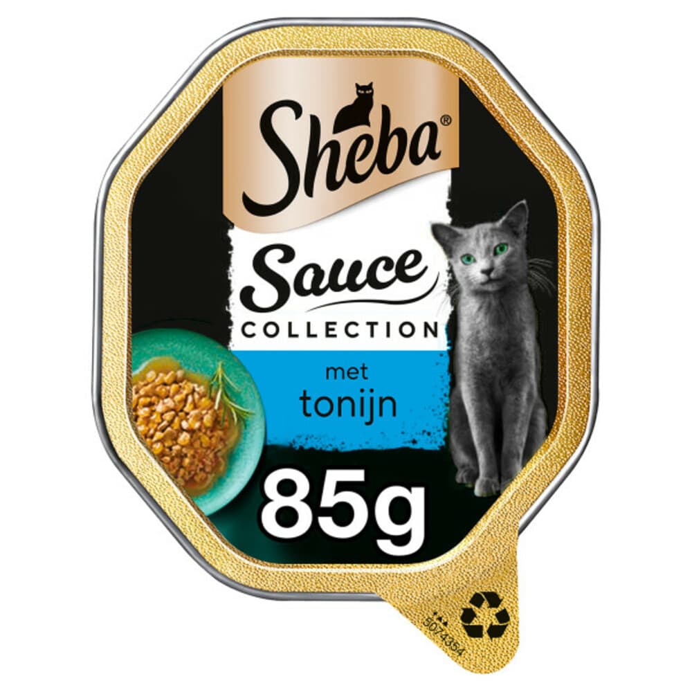 Sheba Kattenvoer Natvoer Sauce Lovers Tonijn 85 gr