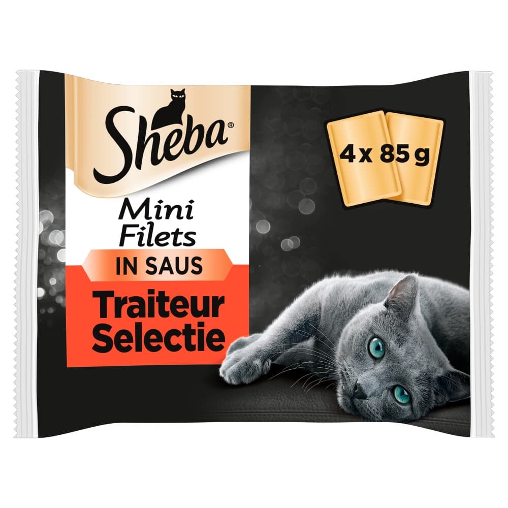 Sheba Mini Filets Adult Kattenvoer Natvoer Traiteur Selectie Kuipjes 340 gr