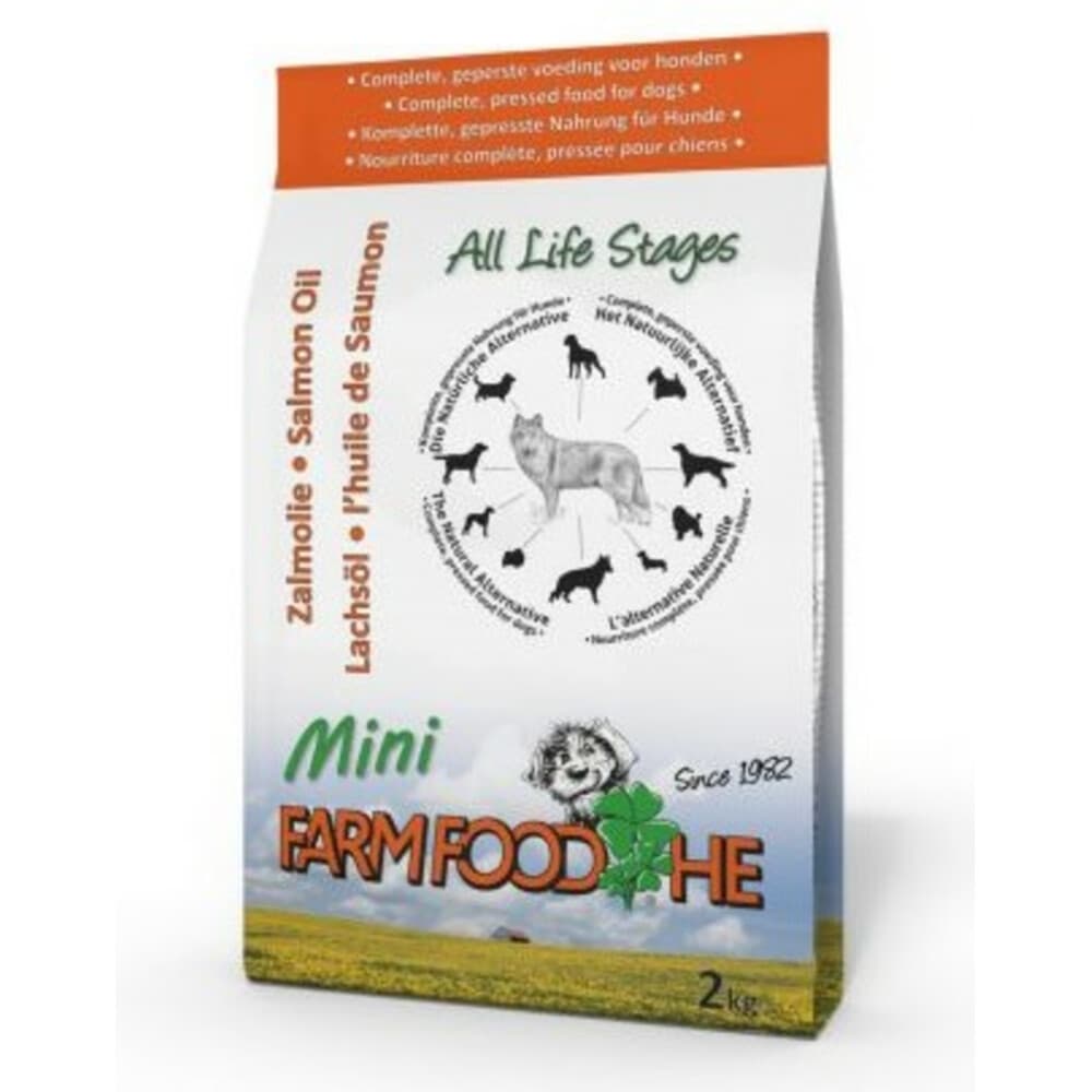 6x Farm Food HE Zalmolie Mini Puppy - Mini 2 kg