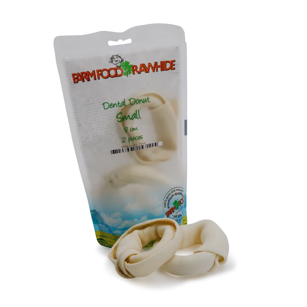 6x Farm Food Rawhide Dental Donut S 2 stuks