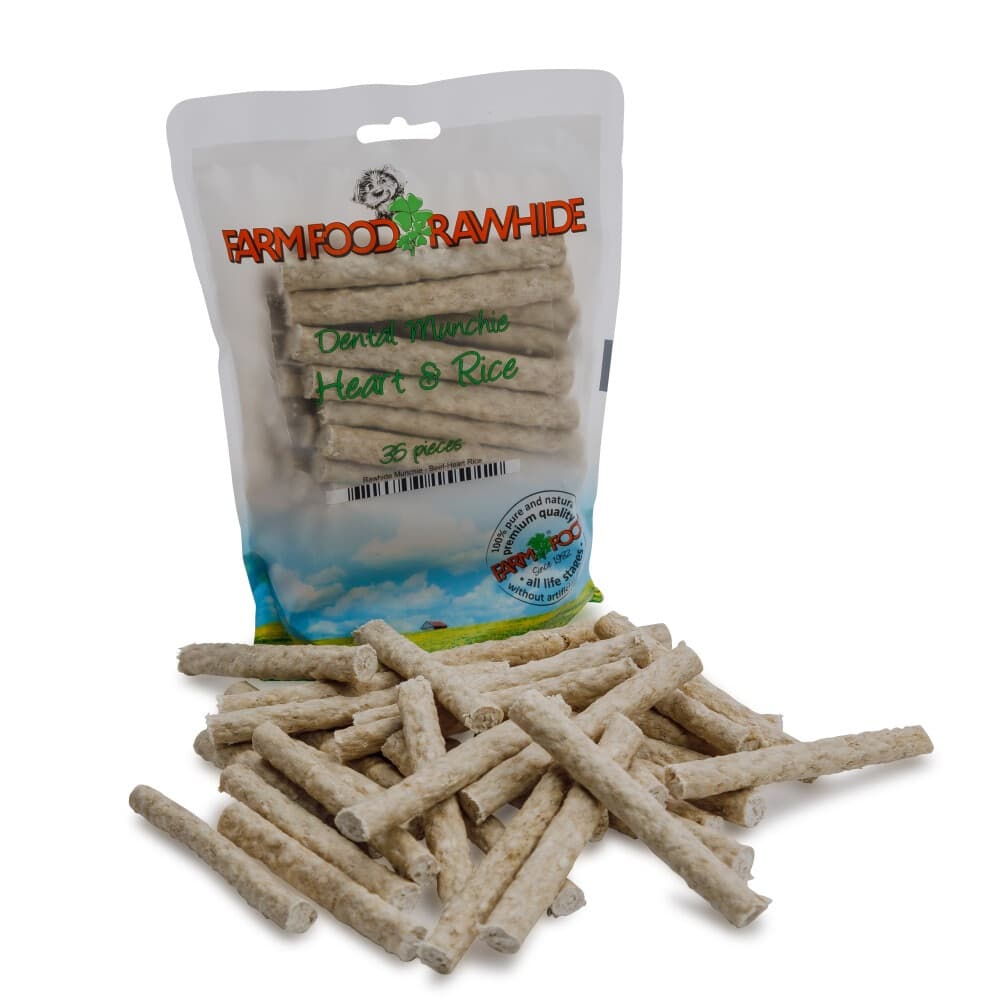 Farm Food Rawhide Dental Munchie Hart 35 stuks