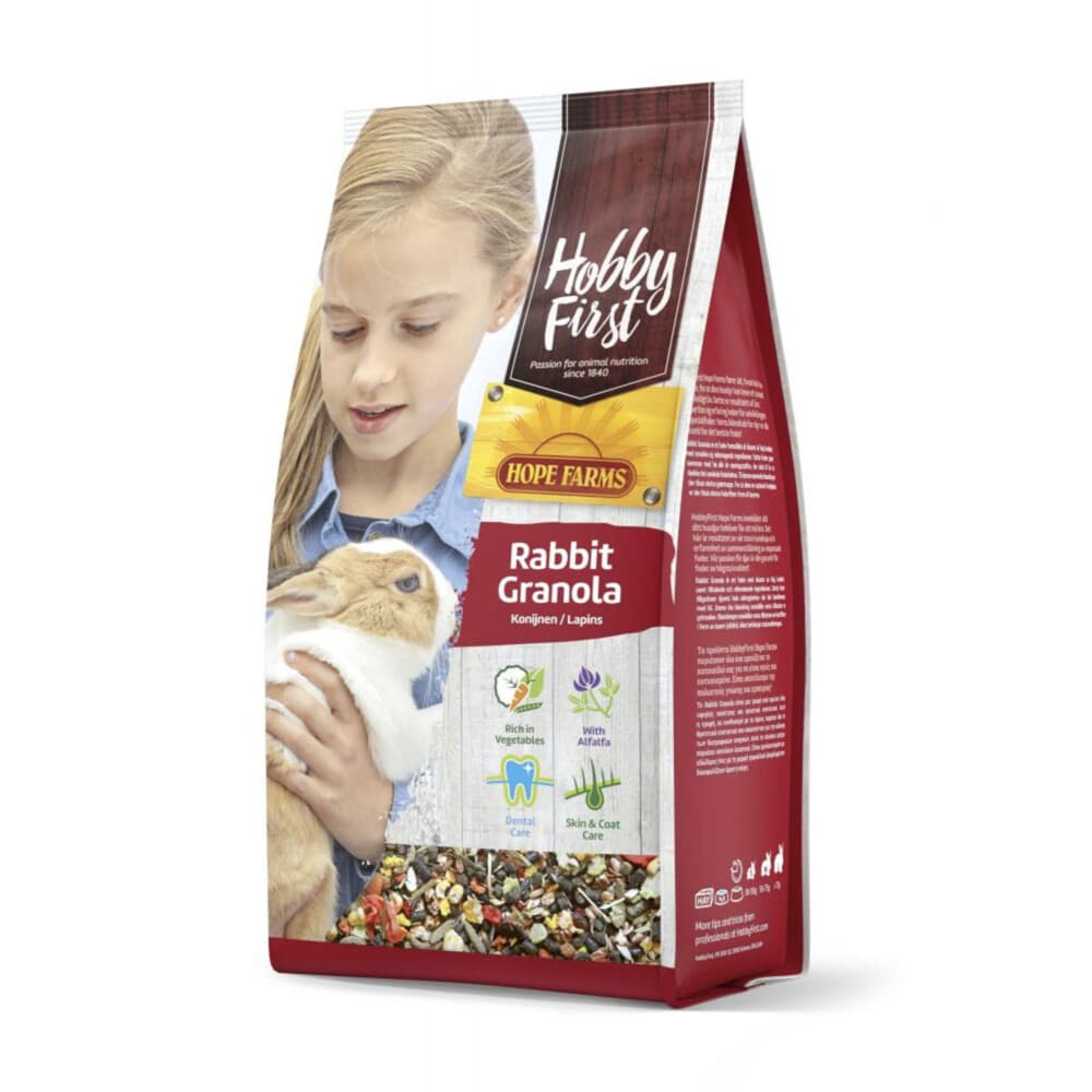 6x HobbyFirst Hope Farms Konijn Granola 800 gr