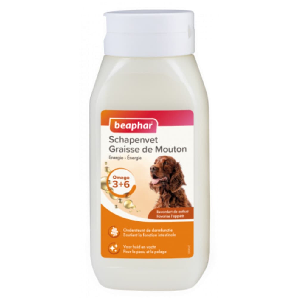 6x Beaphar Schapenvet Naturel 430 ml
