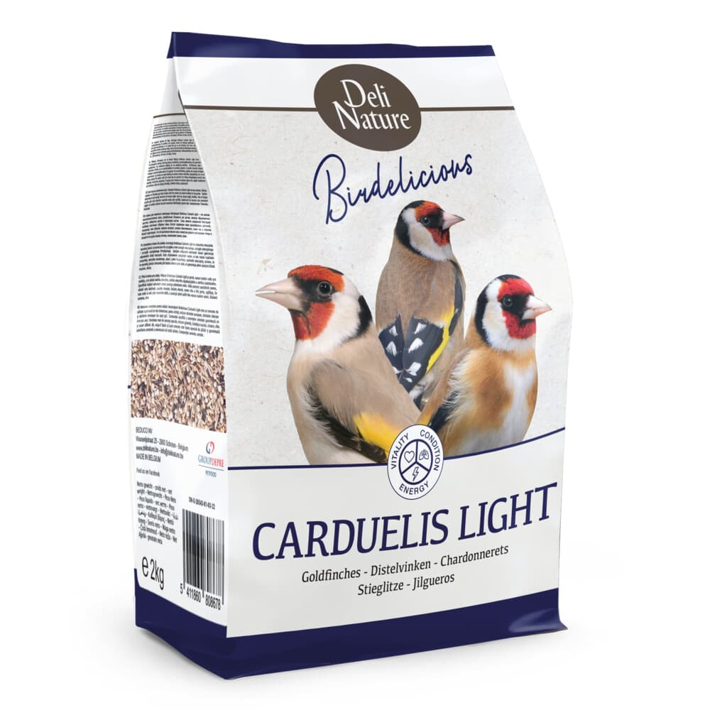 4x Deli Nature Carduelis Distelvinken Light Birdelicious 2 kg